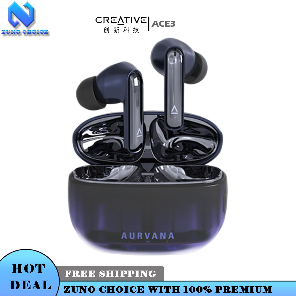 Creative AURVANA ACE 3 Wireless Earbuds In Ear Active Noise Cancelling Bluetooth Earphones IPX5