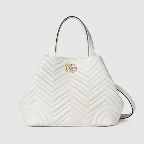Tas Premium Wanita,Gucci Betty medium tote bag,white