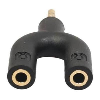 Spliter Audio 2 Microphone Dual Mic Aux Jack 3.5Mm Berkualitas Terbaik
