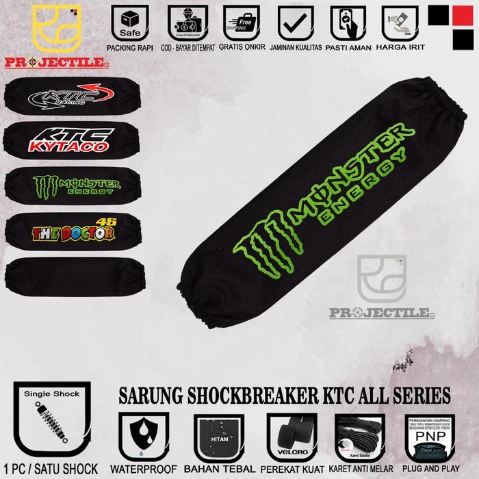 Sarung shock / cover shockbreaker KTC sarung sok shok belakang motor universal KTC KYTACO HRC SHOWA