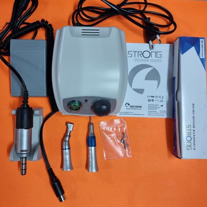 Micromotor Strong 207B Dental Siswa Lengkap Gercep