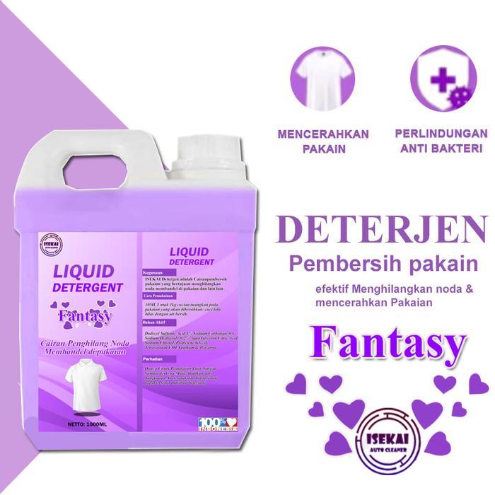 isekai liquid deterjen cair 1 liter pembersih pakain penghilang noda kotor jamur dll detergent