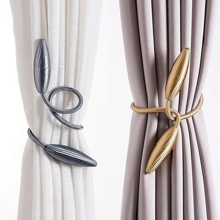 Pengikat Tirai Kawat Unik 1pcs Pengait Hordeng Gorden Flexible Curtain