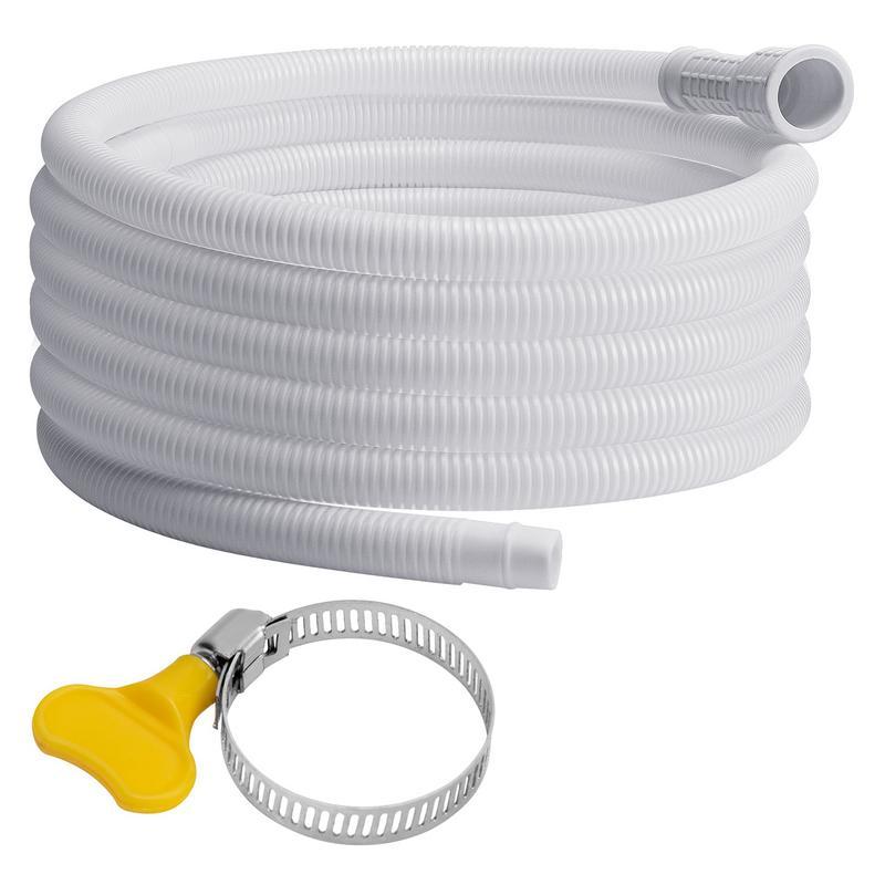 Dehumidifier Drain Hose Portable Flexible Pipe AC Drainage Hose with Cuttable Rubber Adapter Air Con