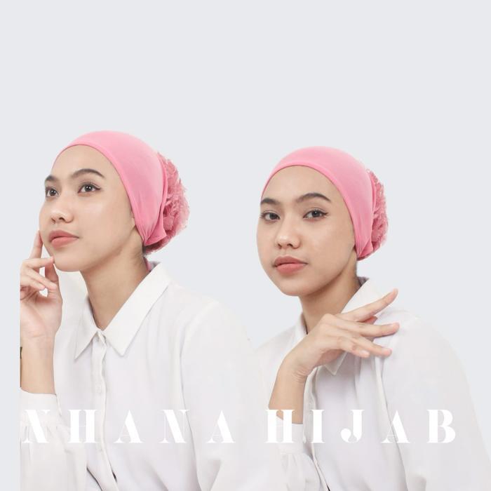 Ciput Turki Cepol Renda / Daleman Kerudung Jilbab Instan Terlaris