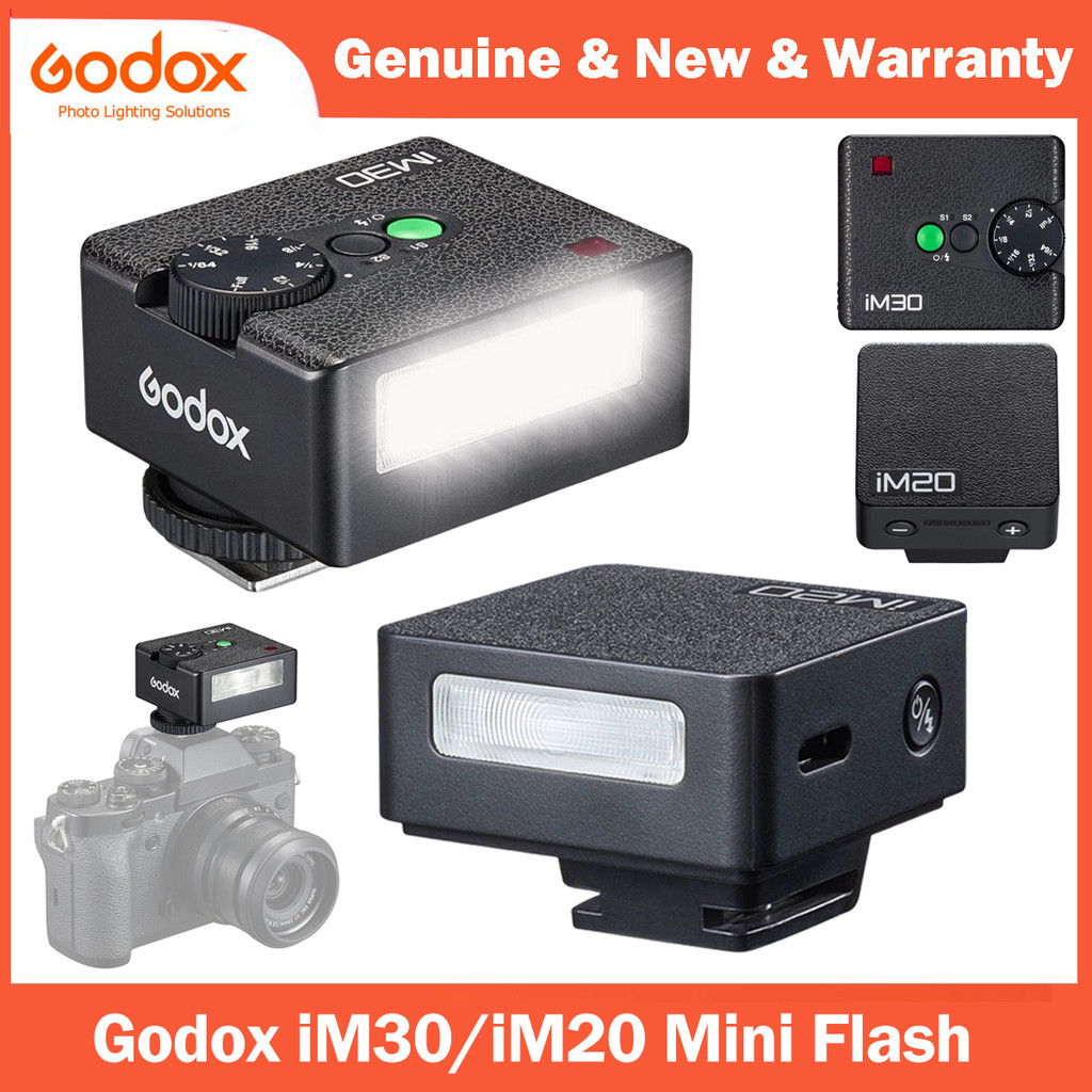 Godox iM30 iM20 Mini Camera Flash for Canon Fuji f1-230 Sony zv1 zve10 Ricoh gr3 Nikon Panasonic