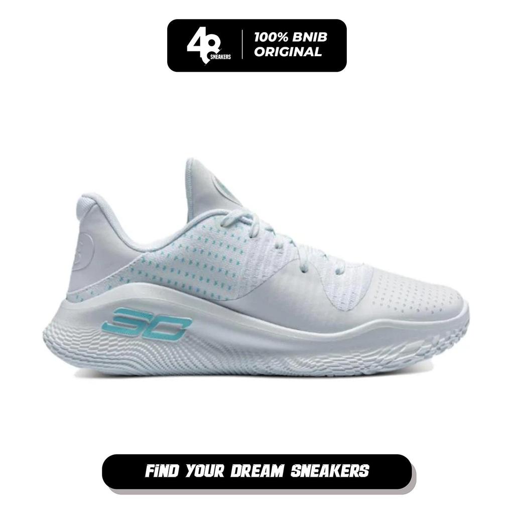 Sepatu Basket Unisex Curry 4 Low Flotro White (3026620-100) Original