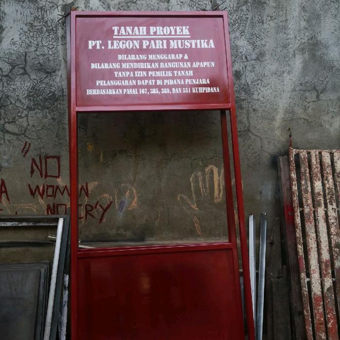 Plang Nama Toko Jalan Custom Besi Pipa Hollow Tbk