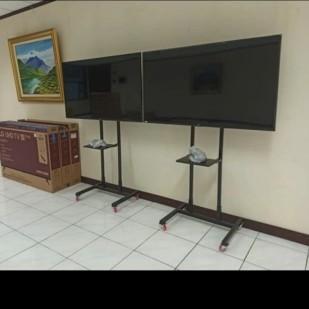 Bracket Stand TvStanding Bracket Tv Roda 24 Sampai 60 Inch - Ftid