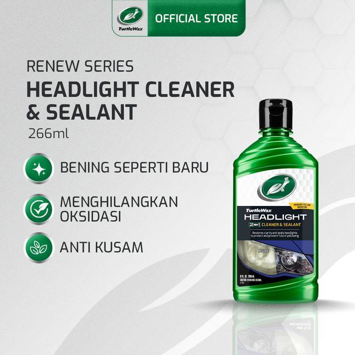 Turtle Wax Headlight Cleaner &Sealant Kaca Anti Kusam & Jamur 266ml