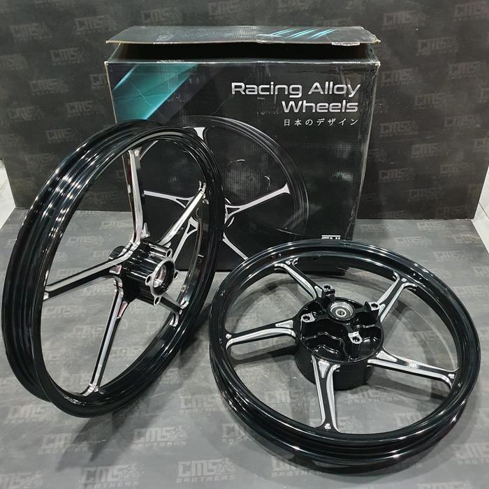 Velg Velek Racing CMG CNC 511 P5 R17 Honda Supra Sonic GTR 150 - Hitam