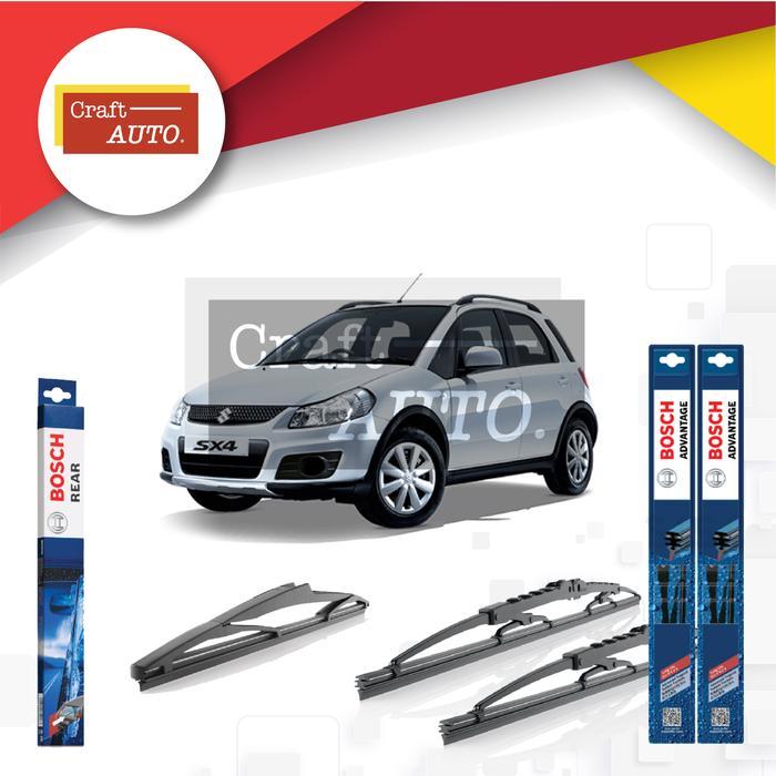 Wiper Suzuki X-Over Depan Belakang Bosch Advantage