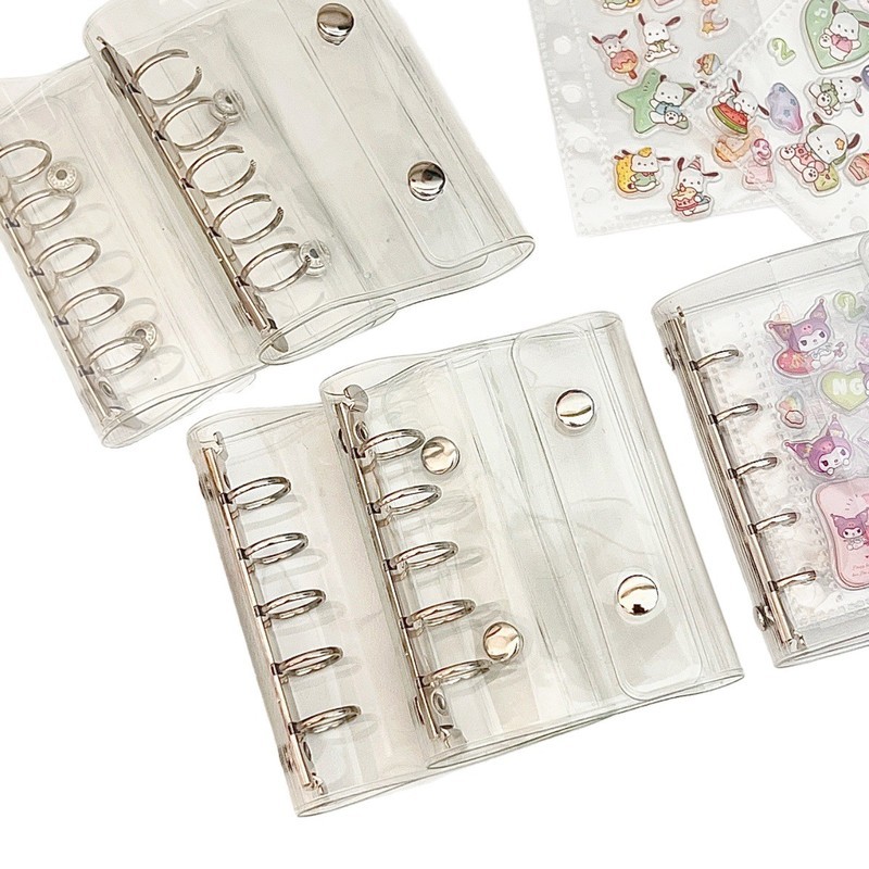 New M5 3d Cute Sticker Transparent Storage Book Pvc Transparent Handbook Material Storage Book
