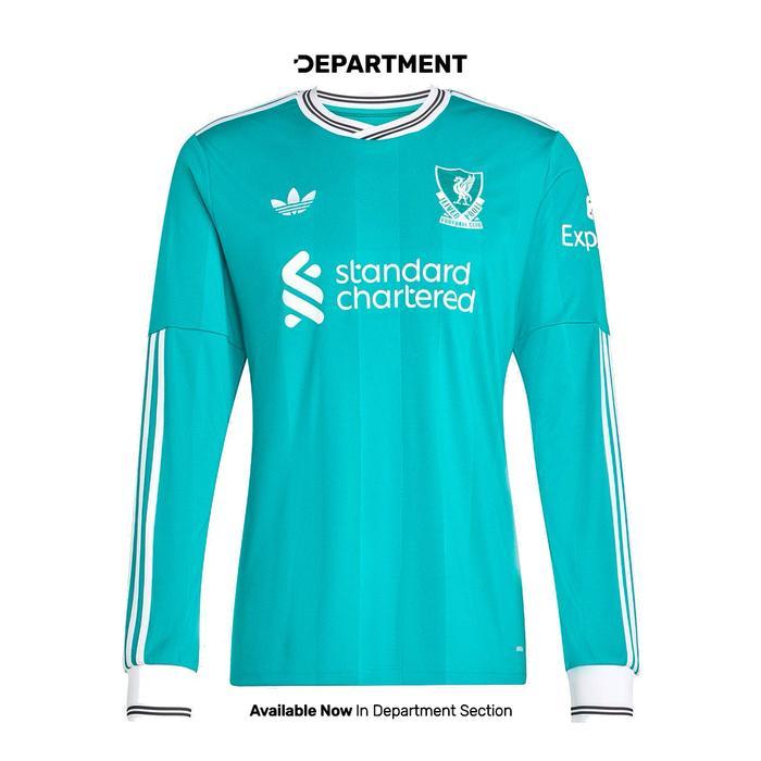 Jersey Bola Pria Adidas Liverpool Fc 25/26 Third Ls Jv6464 Original Ready