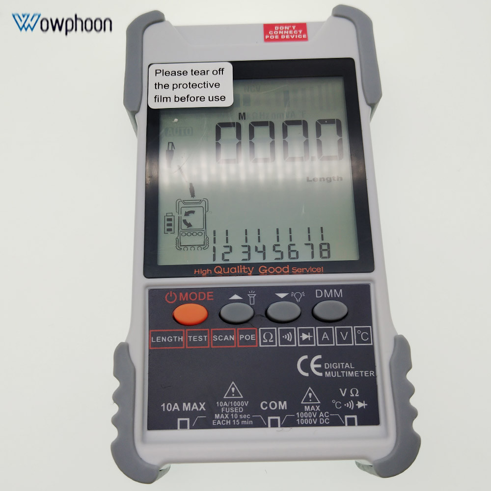 Lan Network Cable Tester Tool, Backlight Analogs Digital Search POE Test, Cable Pairing Multimeter,