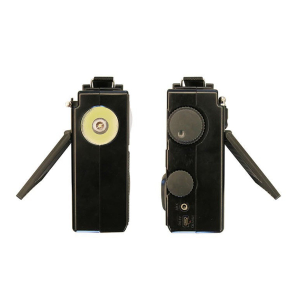 Solar Portable Emergency Radio Music Player Phone Charger FM AM SW Radio Receiver Multi Function
