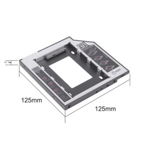12.7mm SATA HDD SSD Hard Drive Disk Caddy/Bracket for Acer Aspire 5552 5552G 5600U 5625 5625G 5730