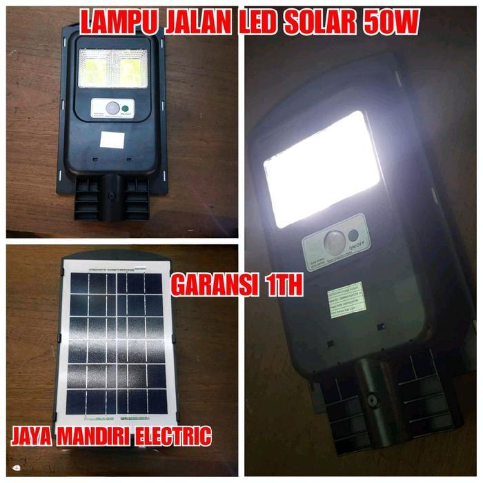 LAMPU JALAN LED SOLAR CELL 50WATT / PJU LED TENAGA SURYA 50 WATT 50W