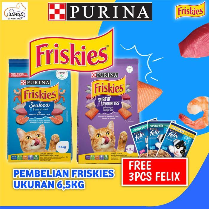 FRISKIES rasa Seafood sensation 7kg friskies seafood 7kg expedisi