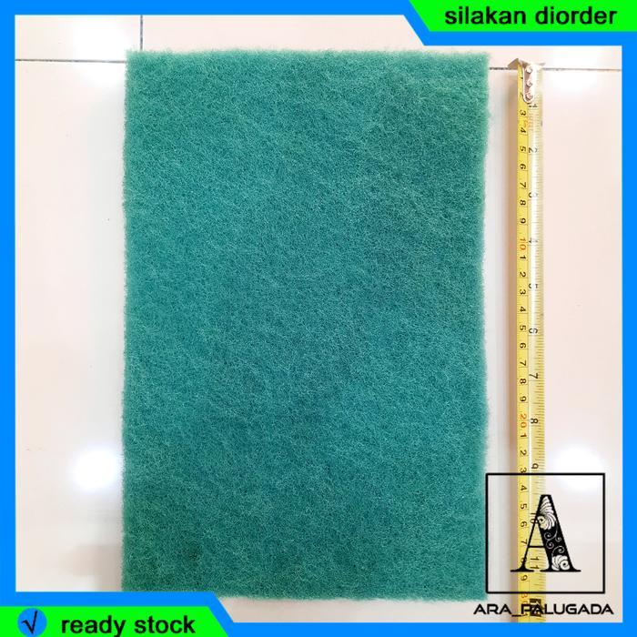 GREEN WOOL Filter Kolam Akuarium 60x40 cm