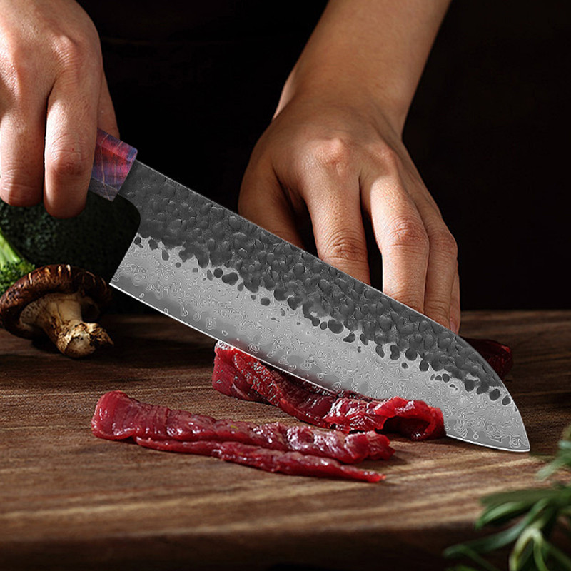 1-4 PCS Kitchen Knife set VG10 Damascus Steel Japanese chef Knife Santoku Knife Nakiri Knife
