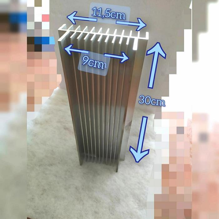 CUCI GUDANG HEATSINK PENDINGIN 3U 30CM 23 SIRIP HS 3 U 30 CM BUILT UP HS 3U 30 CM