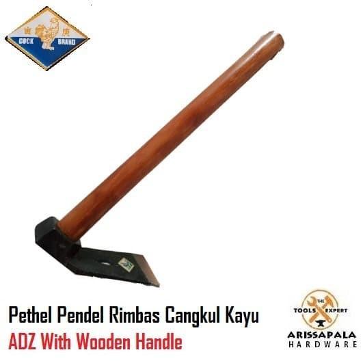 Petel Rimbas Banci Cangkul Tukang Kayu ADZ Wooden Handle TOLSEN