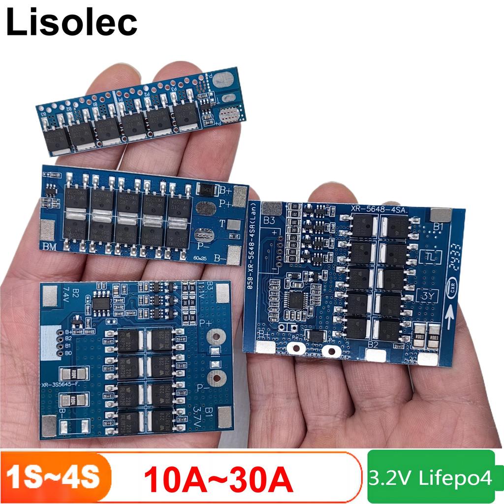 Lifepo4 1S 2S 3S 4S BMS Protect Board 3.2V 6.4V 9V 12V 18650 32650 32700 Lithium Iron Phosphate