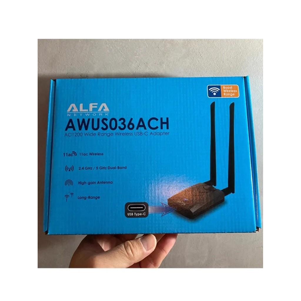 ALFA AWUS036ACH RTL8812AU NETWORK CARD BT5 KALI LINUX