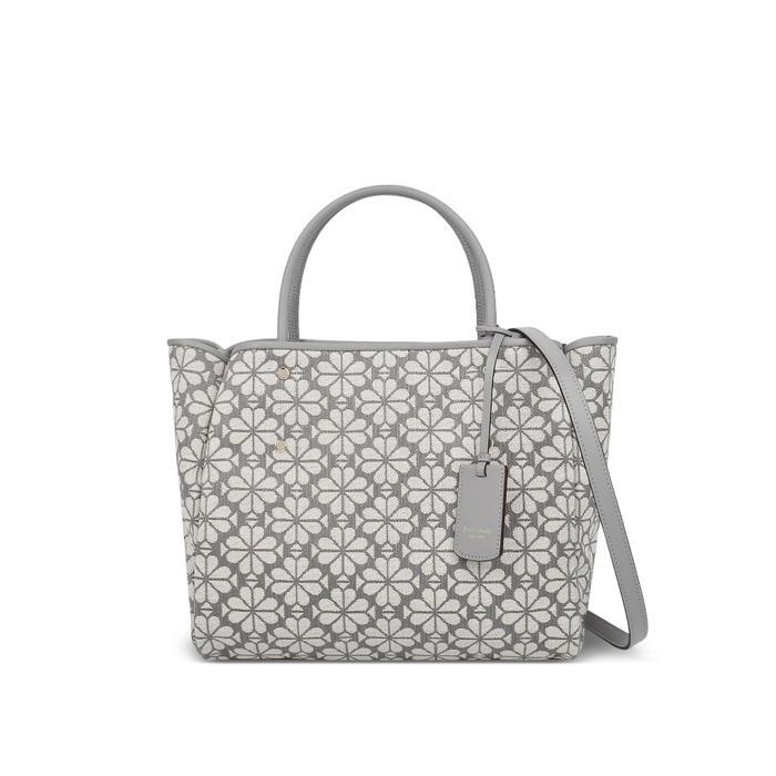 Bonsoir Spade flower jacquard medium everthing tote