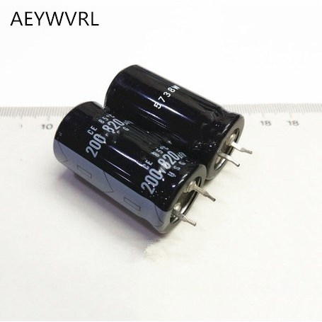 12pcs-2pcs 200V820UF Electrolytic Capacitors 820uF 200V 25*40mm