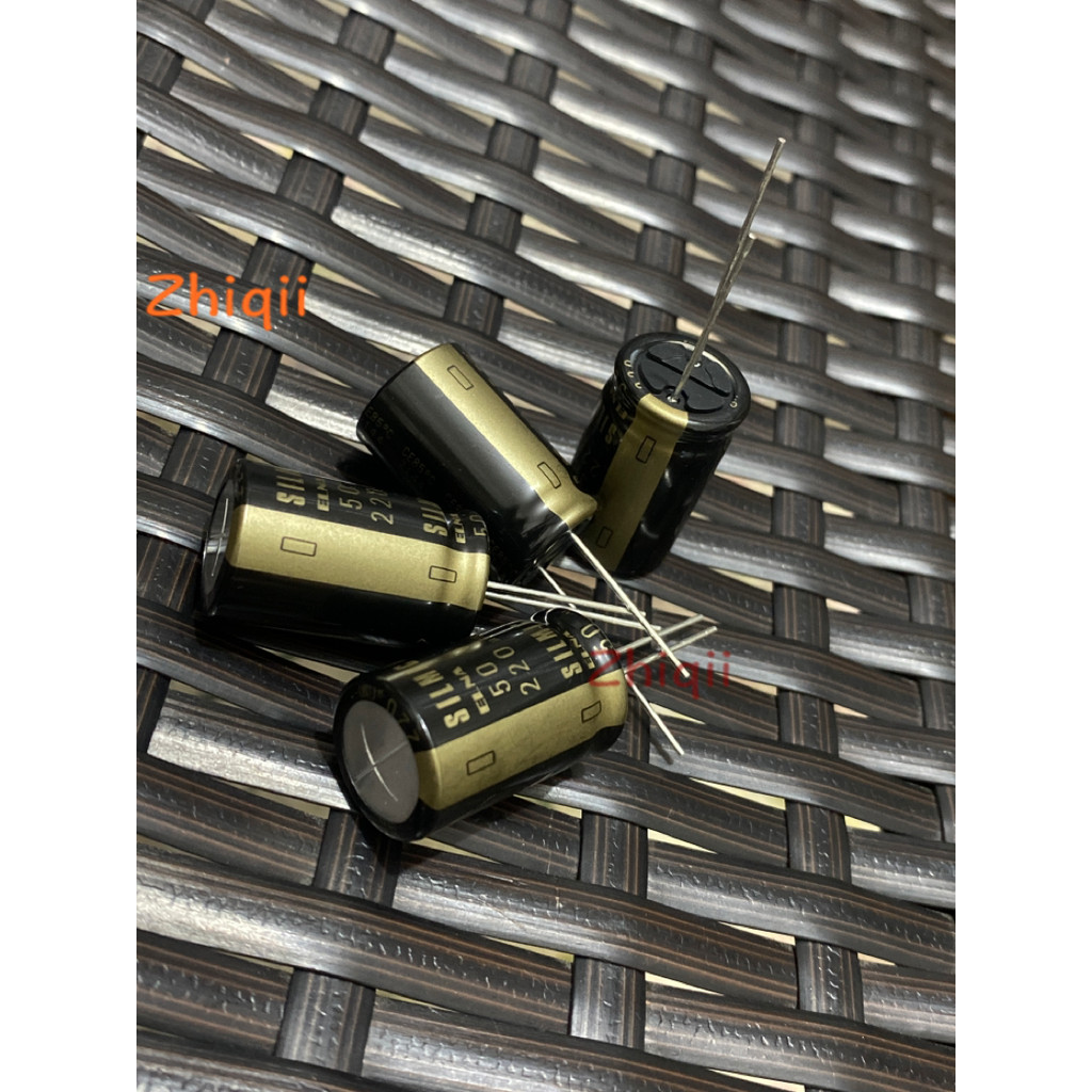 5pcs/10pcs Original new 220UF 50V Japan ELNA audio capacitor 50V220UF 16*25 SILMIC II copper feet