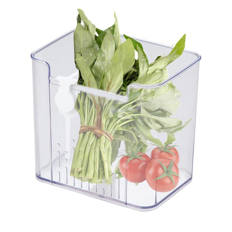 Fridge Storage Containers 1Pcs Refrigerator Organizer Fridge Organizer Fresh Vegetable Fruit Boxes F