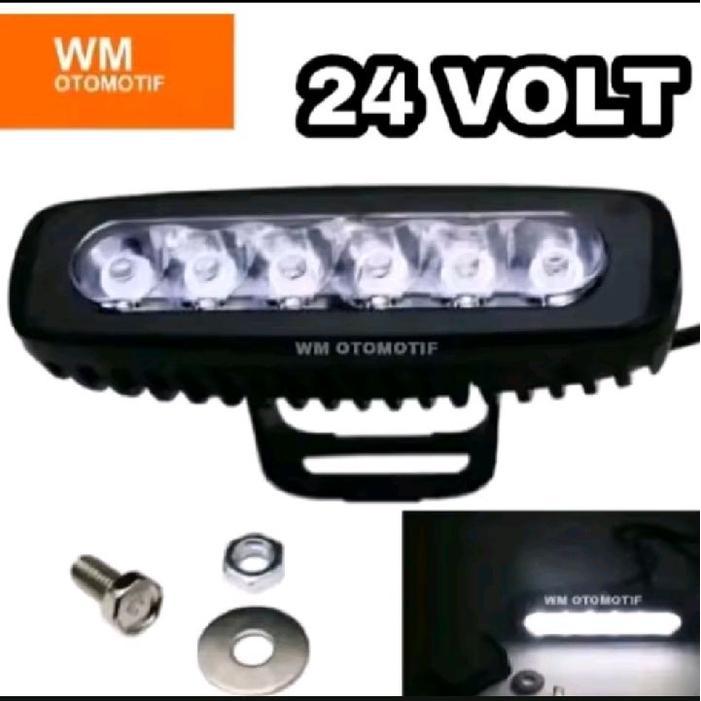 FREE ONGKIR LAMPU TEMBAK SOROT 24 VOLT LED CWL 6 MATA STROBO CREE TRUK BUS CANTER TRONTON FLASH
