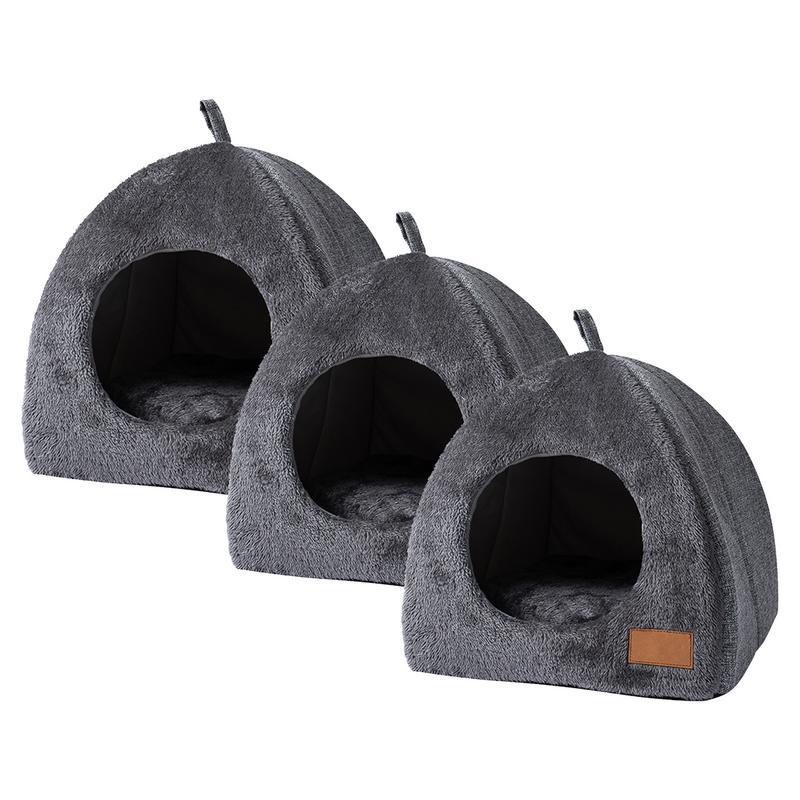 Pet Outdoor House Cat House For Outdoor Cat Cave Cat Bed Weatherproof Cat Bed Shelter Warm Comfortab