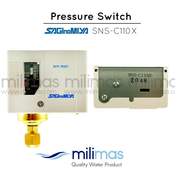 Saginomiya - Sns-C110X Pressure Control Switch 10 Bar - Original #Gratisongkir