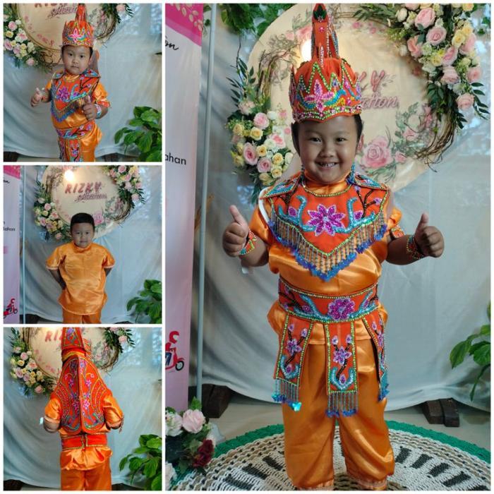 ASLI Baju Sunat Gatot Kaca Size Bahan {Buludru & Satin} READY STOCK