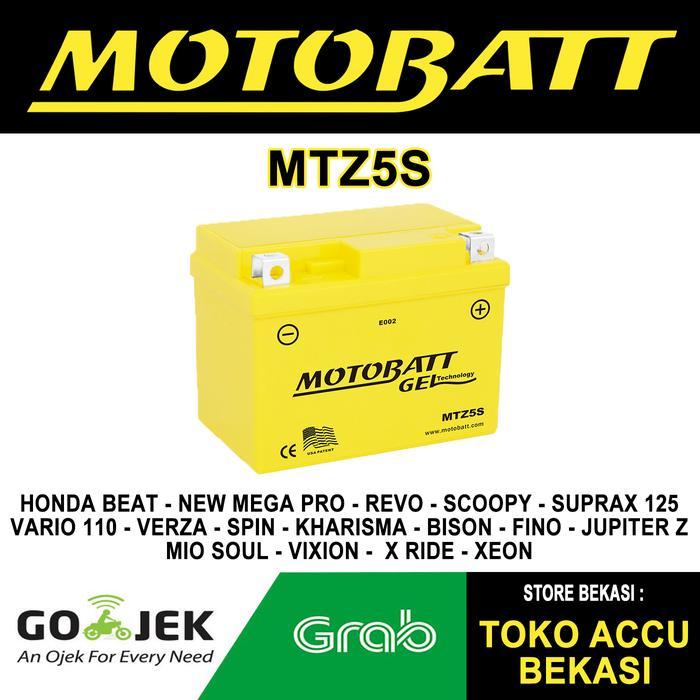Aki Motor Motobatt Mtz5S (Gtz5S) Original