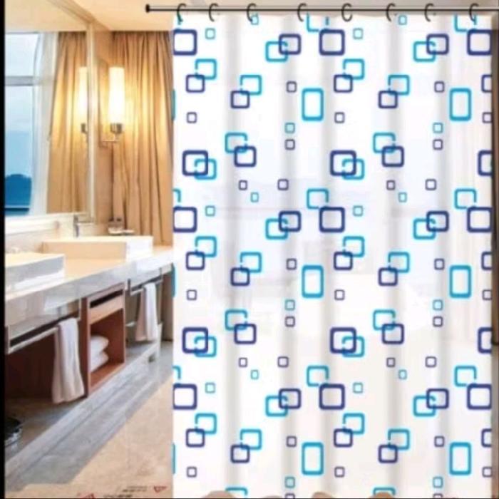 tirai gorden kamar mandi BAHAN PLASTIK