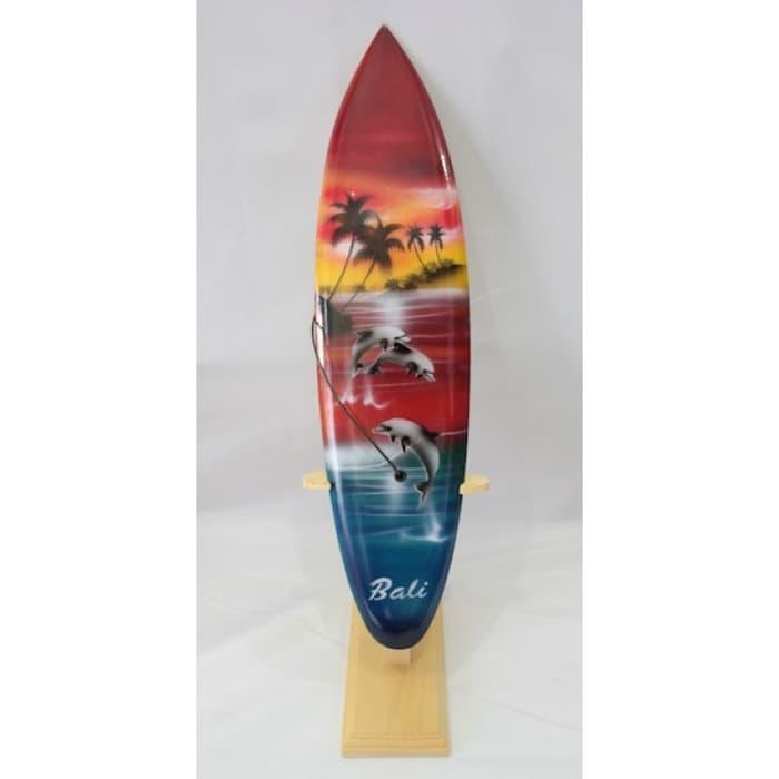 Hiasan Meja Pajangan Miniatur Papan Surfing Bali 10Cm Ready