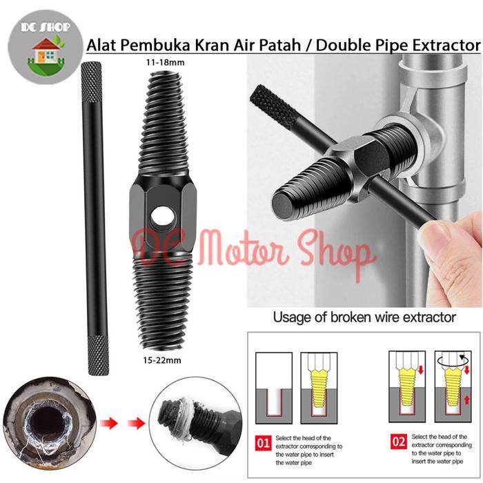 Alat Pembuka Kran Keran Air Patah / Baut Patah1/2'' 3/4'' Tap Balik *