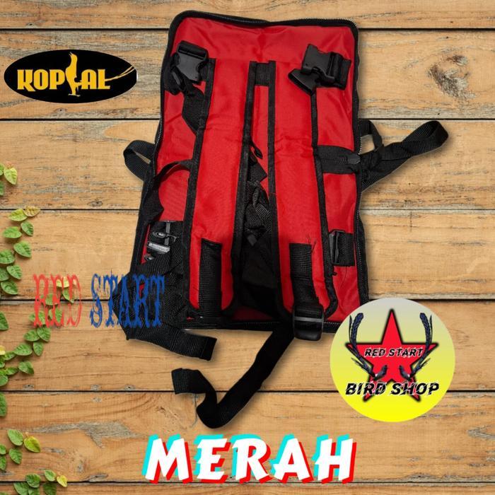SIAPKIRIM RED START Tas Gendong Sangkar Burung LIPAT KOPRAL / Tas Ransel Gng Sangkar (UK Tali ) /