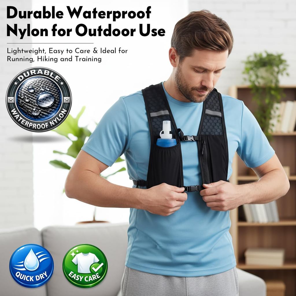 Running Vest Backpack with 2L Bladder, Camel Hydration Vest Backpack for Men/Women,