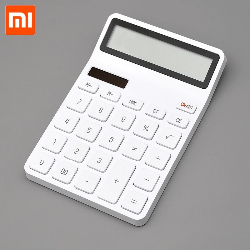 BIG SALE CALCULATOR XIAOMI MIJIA LEMO KACO KALKULATOR ELETRONIK DESKTOP CALCULATOR - K1412 - WHITE