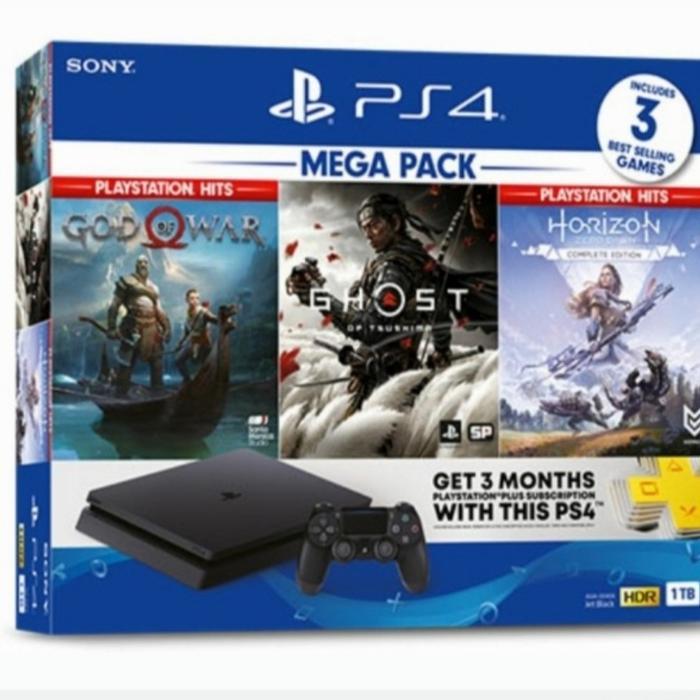ps4 slim 1tb mega pack / playstation 4 resmi sony indonesia
