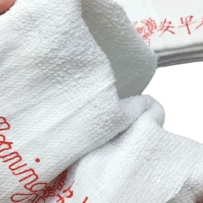 6pc 12pcs Handuk Good Morning Premium Bagus Handuk Leher Putih Bahan Bagus Premium Tebal Ketebalan