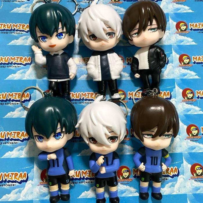 Sale Figure Keychain / Gantungan Kunci Anime Blue Lock B Isagi Nagi Rin Itoshi