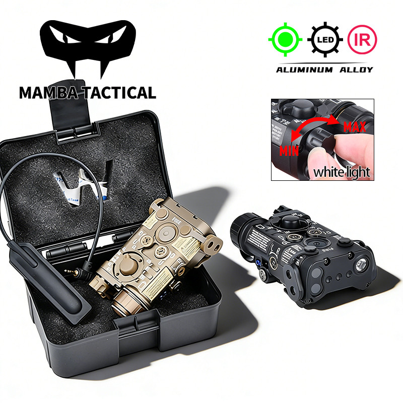 Terbatas WADSN Tactical Laser Sight Metal NGAL Red Green Blue Laser LED Strobe Light Infrared Laser 