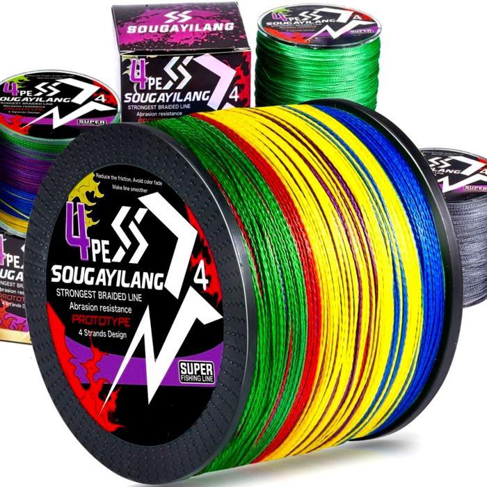 Sougayilang Senar PE 100M 300M 500M Senar Pancing Super Kuat Anti Kriting Dan Kuat Memancing Baris