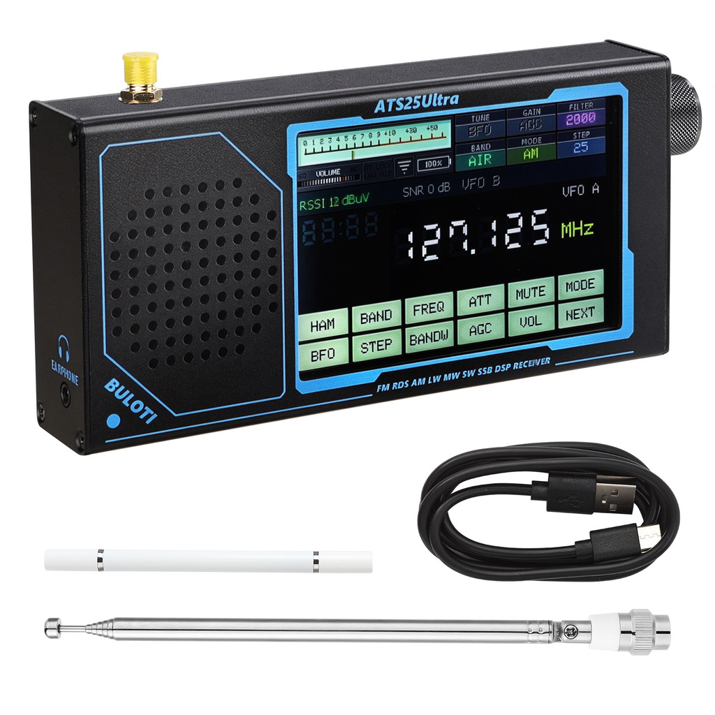 2026 ATS25 Ultra FM SW SSB MW LW AIR SDR Receiver Aviation Band Receiver Bluetooth Reception